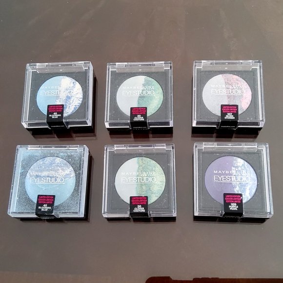 Sephora Other - 6 PC Maybelline EyeStudio Pearl Marbelized Eyeshadow Palette Set! Limited Editio